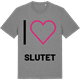 Mid Heather Gray t-shirt med Jag älskar Slutet t-shirt stort tryck