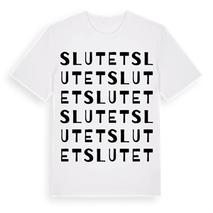 Slutet ordlek t-shirt – ekologisk bomull t-shirt från Pinshirt