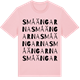 Pink Cotton t-shirt med Småängarna ordlek t-shirt