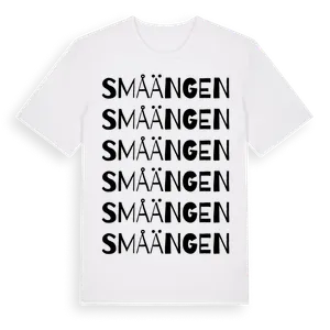Småängen ordlek t-shirt – ekologisk bomull t-shirt från Pinshirt