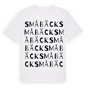 Småbäck ordlek t-shirt – ekologisk bomull t-shirt från PinShirt