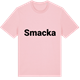 Pink Cotton t-shirt med Smacka fetstil t-shirt