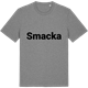 Mid Heather Gray t-shirt med Smacka fetstil t-shirt