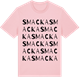 Pink Cotton t-shirt med Smacka ordlek t-shirt