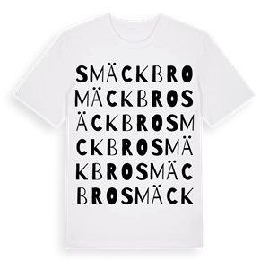 Smäckbro ordlek t-shirt – ekologisk bomull t-shirt från Pinshirt