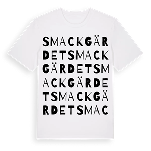 Smackgärdet ordlek t-shirt – ekologisk bomull t-shirt från Pinshirt