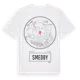 White t-shirt med Smedby t-shirt