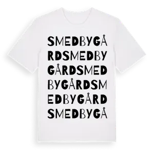 Smedby Gård ordlek t-shirt – ekologisk bomull t-shirt från Pinshirt