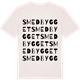 Vintage White t-shirt med Smedbygget ordlek t-shirt