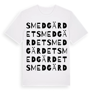 Smedgärdet ordlek t-shirt – ekologisk bomull t-shirt från Pinshirt