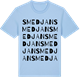 Blue Soul t-shirt med Smedjan ordlek t-shirt