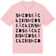 Pink Cotton t-shirt med Smedsbäcken ordlek t-shirt