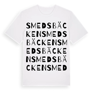 Smedsbäcken ordlek t-shirt – ekologisk bomull t-shirt från Pinshirt