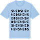 Blue Soul t-shirt med Smedshem ordlek t-shirt