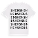 White t-shirt med Smedshem ordlek t-shirt