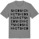 Mid Heather Gray t-shirt med Smedshemmet ordlek t-shirt