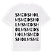 White t-shirt med Smedsholm ordlek t-shirt