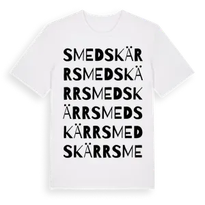 Smedskärr ordlek t-shirt – ekologisk bomull t-shirt från Pinshirt