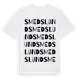 White t-shirt med Smedslund ordlek t-shirt