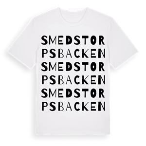 Smedstorpsbacken ordlek t-shirt – ekologisk bomull t-shirt från Pinshirt