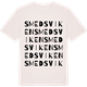 Vintage White t-shirt med Smedsviken ordlek t-shirt
