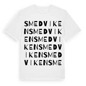 Smedviken ordlek t-shirt – ekologisk bomull t-shirt från Pinshirt