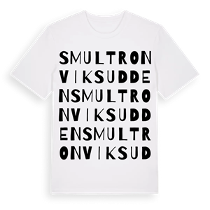 Smultronviksudden ordlek t-shirt – ekologisk bomull t-shirt från Pinshirt