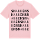 Pink Cotton t-shirt med Snabben ordlek t-shirt