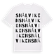 White t-shirt med Snålviken ordlek t-shirt