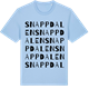 Blue Soul t-shirt med Snappdalen ordlek t-shirt