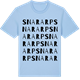 Blue Soul t-shirt med Snararp ordlek t-shirt