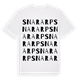 White t-shirt med Snararp ordlek t-shirt