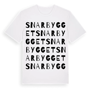 Snarbygget ordlek t-shirt – ekologisk bomull t-shirt från Pinshirt