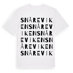 Snåreviken ordlek t-shirt – ekologisk bomull t-shirt från Pinshirt
