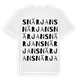 White t-shirt med Snärjan ordlek t-shirt