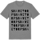 Mid Heather Gray t-shirt med Snavetorp ordlek t-shirt