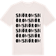 Vintage White t-shirt med Snörom ordlek t-shirt