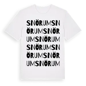 Snörum ordlek t-shirt – ekologisk bomull t-shirt från Pinshirt
