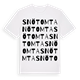 White t-shirt med Snötomta ordlek t-shirt