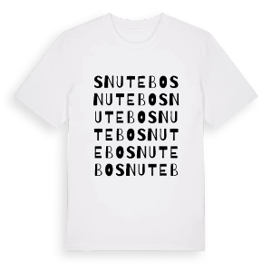 Snutebo ordlek t-shirt – ekologisk bomull t-shirt från Pinshirt