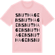 Pink Cotton t-shirt med Snuthagen ordlek t-shirt