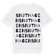 White t-shirt med Snuthagen ordlek t-shirt