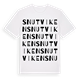White t-shirt med Snutviken ordlek t-shirt