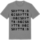 Mid Heather Gray t-shirt med Snyttringe ordlek t-shirt