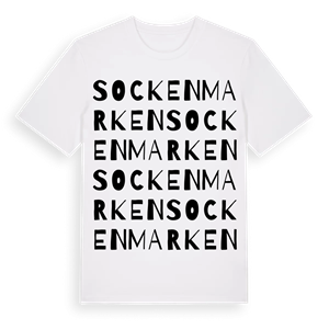 Sockenmarken ordlek t-shirt – ekologisk bomull t-shirt från Pinshirt