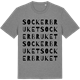 Mid Heather Gray t-shirt med Sockerbruket ordlek t-shirt