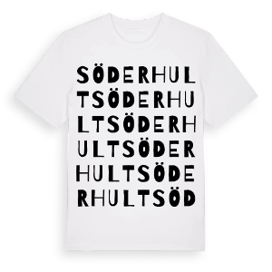 Söderhult ordlek t-shirt – ekologisk bomull t-shirt från Pinshirt