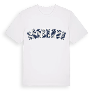 Söderhus college t-shirt – ekologisk bomull t-shirt från Pinshirt