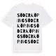 White t-shirt med Söderköping ordlek t-shirt