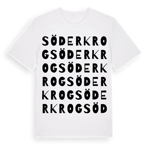 Söderkrog ordlek t-shirt – ekologisk bomull t-shirt från Pinshirt